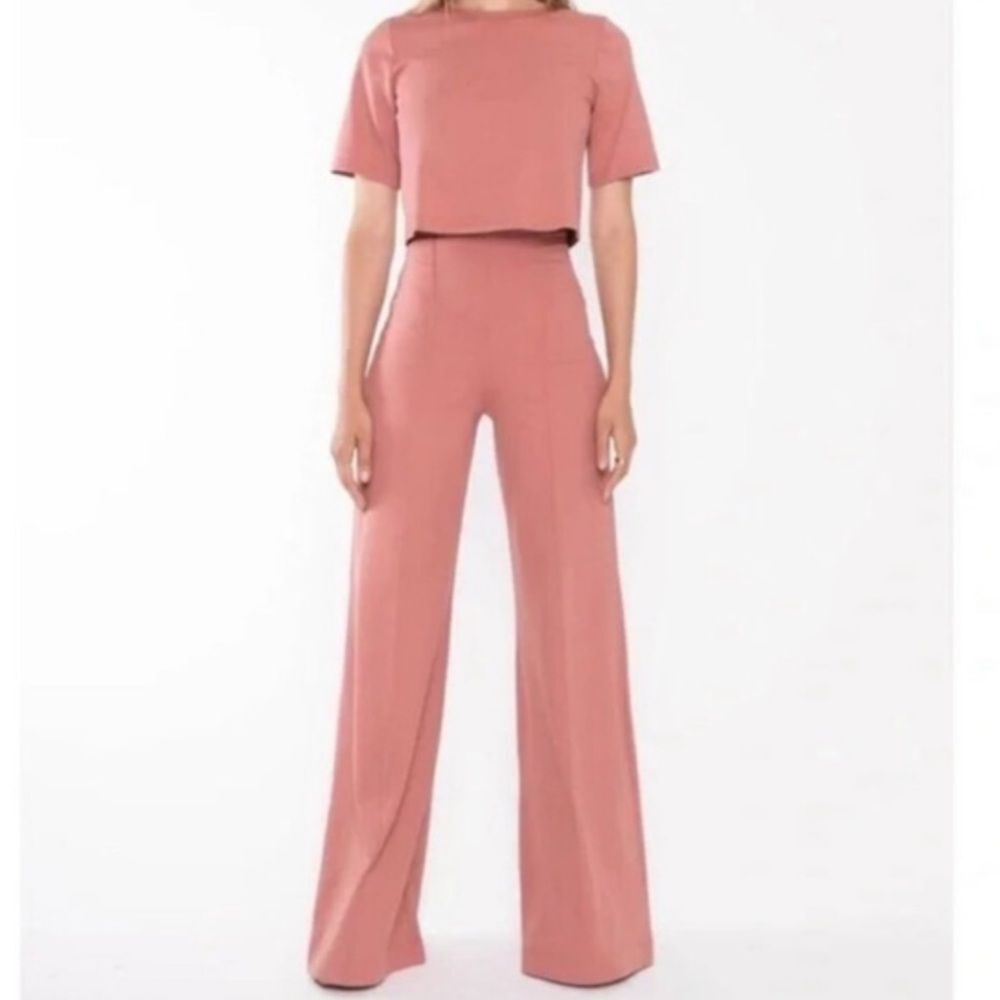 Ripley Rader Ponte Knit Wide Leg Pant 4 (Large) Pink/Rose Rare